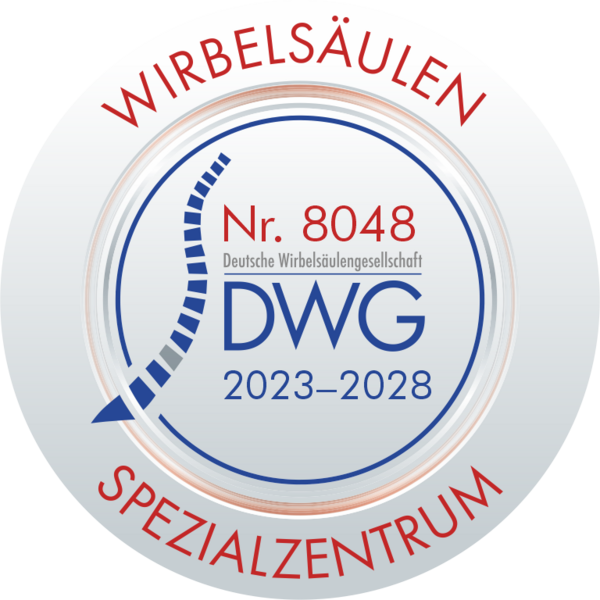 Rundes Logo Wirbelsäulen -Spezialzentrum Uniklinik Rostock 2023-2028